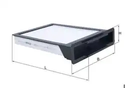 MAHLE LA304 | Polen Filtresi C1 07 P107 06 / 05-Toyota: Aygo Citroen C1 1.0 / 1.4 05-14 Peugeot 107 1.0 / 1.4 05-14