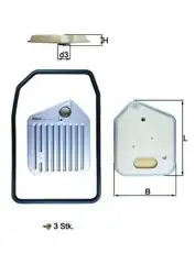MAHLE HX163KIT | Şanzıman Filtresi BMW E34 E39 E32 E38 E53 5Hp18