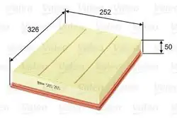 VALEO 585265 | Hava Filtresi Opel Vectra C/Signum 1.6-3.0 02-