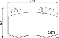 BREMBO P50041 | Fren Balatası 163 Ön Y.M 220 / 203 / 209 / 211 / 219P.Dışı