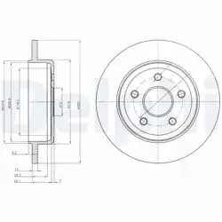 DELPHI BG4160 | Fren Diski (Çiftli Paket) , Deliksiz