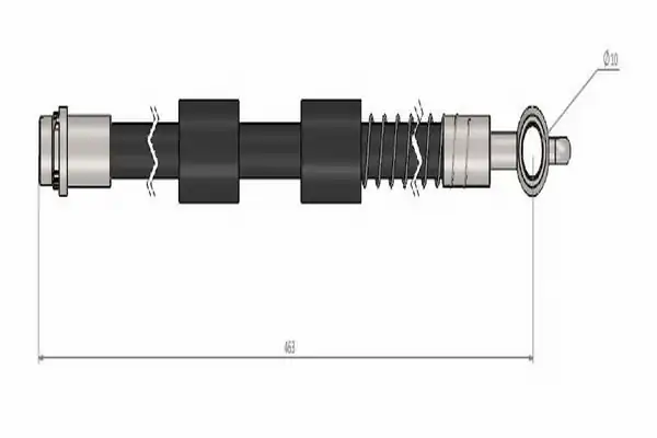 CAVO C900987A | Fren Hortumu Sağ Ön Citroen C4 09 2 Adet