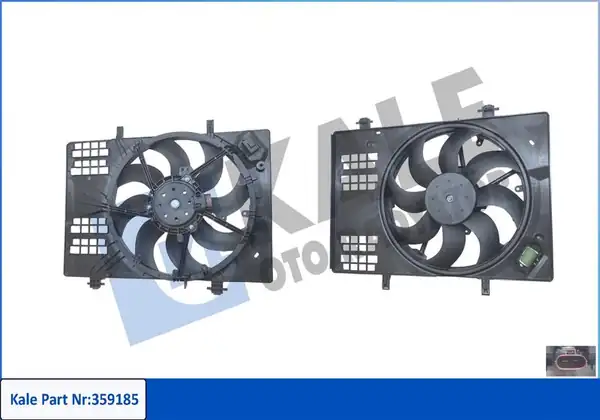 Kale Radyatör 359185 Fan Motoru Davlumbazlı Ford Transit Courier 1 0 18 B460 Kontrol Üniteli 12v 250w 2900rpm