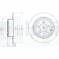DELPHI BG4169 | Fren Diski (Çiftli Paket) , Deliksiz