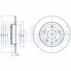 DELPHI BG4534C | Fren Diski (Çiftli Paket)-Boyalı, Deliksiz