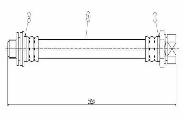 CAVO C900229A | Arka Fren Hortumu Astra F Vectra A 2 Adet