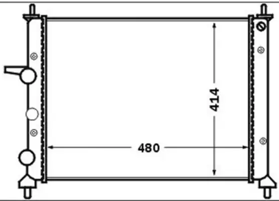 Behr Cr1442000s Su Radyatörü Fiat Brava Bravo Marea 1 2 16v 1 6 16v 1 4 8mk376767 591