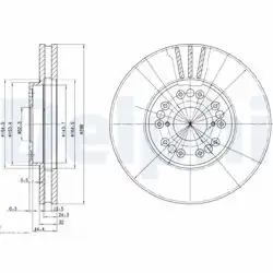 DELPHI BG2829 | Fren Diski (Çiftli Paket) , Delikli