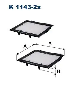 FILTRON K1143-2X | Polen Filtresi Land Rover Range Rover II 94 02