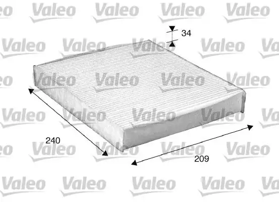Valeo 698882 Polen Filtre Ford Focus C-Max 03 Mondeo 07 14 Kuga 08 12