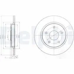 DELPHI BG4247 | Fren Diski (Çiftli Paket) , Deliksiz