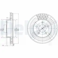 DELPHI BG3846 | Fren Diski (Çiftli Paket) , Delikli
