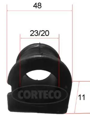 CORTECO 49371588 | Viraj Demir Lastiği Ön Toyota Yaris 99 05