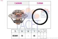 FACET 7.8304 | Termostat P306 Gtı P306 P405 P406 P605 P806 Xantia Xm Xsara Zx 1.8 16V / 2.0 16V