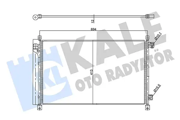 Kale Radyatör 357890 Klima Radyatörü Kondenser Nissan X Traıl 2 5 All Mode4 4 İ 13