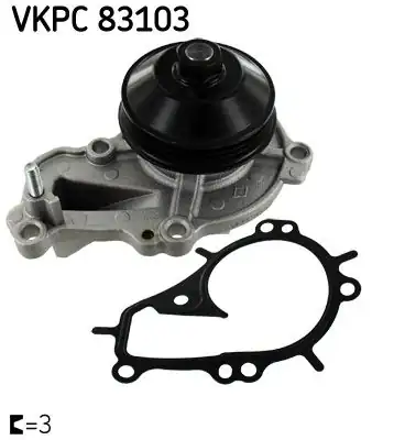SKF VKPC83103 | Su Pompası Opel Corsa F 19 Crossland X 17 Grandland Crossland Mokka B 1 2