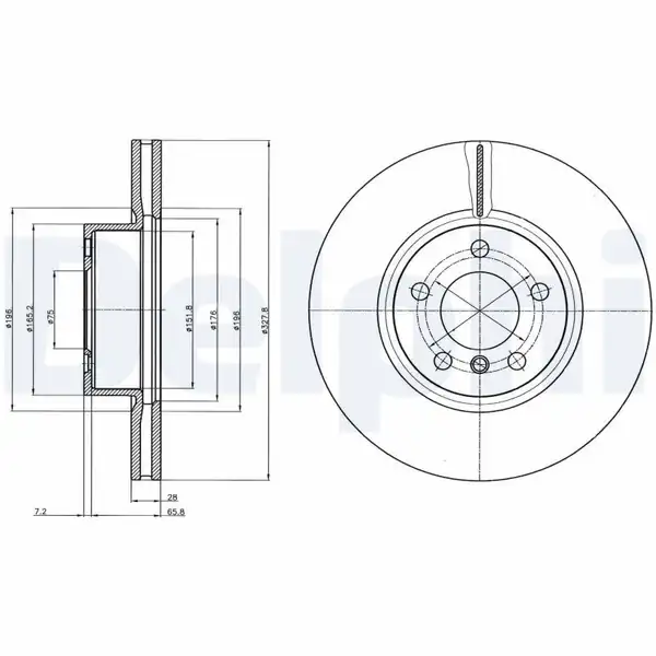 DELPHI BG9108 | Fren Diski Ön Bmw F25 F26
