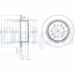 DELPHI BG3105 | Fren Diski (Çiftli Paket) , Deliksiz