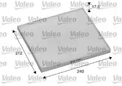 VALEO 698895 | Polen Filtresi Kia Cerato 2004-> Sorento 2009-> Carnıval 05->