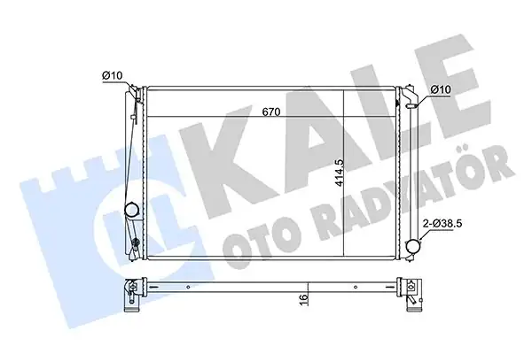 KALE 346220 | Su Radyatörü Toyota Rav4 2 0 2008 Rav 4 06 15 2 0 Benzinli