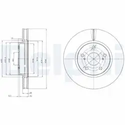 DELPHI BG4139C | Fren Diski (Çiftli Paket)-Boyalı, Delikli