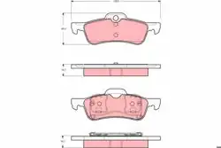 TRW GDB1477 | Fren Balatası Arka Mini Cooper R50-R52-R53