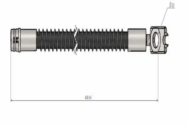 CAVO C900221A | Fren Hortumu Arka 17inc Touareg 03 18 Q7 10 15 Cayenne 03 10 2 Adet