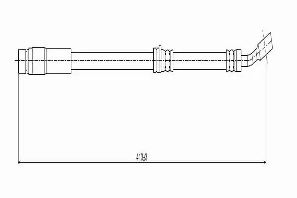 CAVO C800515A | Ön Fren Hortumu Vectra B 1 7 TD C-D Gl 95 2 Adet