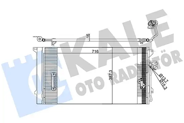 KALE 382100 | Klima Radyatörü Audi Q7 Porsche Cayenne VW Touareg 02 15