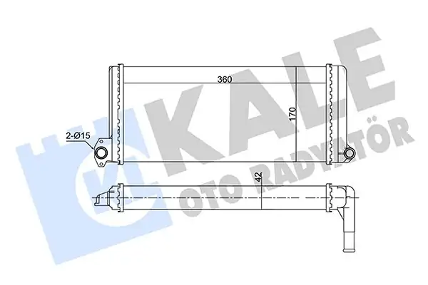 KALE 351750 | Kalorifer Radyatörü Mercedes Benz Sk Ng 826066