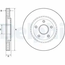 DELPHI BG4759C | Fren Diski (Çiftli Paket)-Boyalı, Delikli