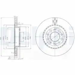 DELPHI BG3995 | Fren Diski (Çiftli Paket) , Delikli