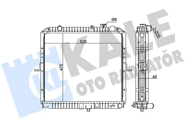 KALE 349265 | Su Radyatörü Kia Bongo K2500 2 4 2 5 Tcı TD 01