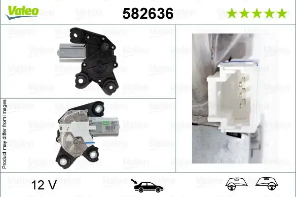 Valeo 582636 Silecek Motoru Arka Citroen Dispatch IV Expert IV Jumpy IV 16