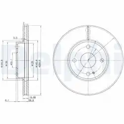DELPHI BG3393 | Fren Diski (Çiftli Paket) , Delikli