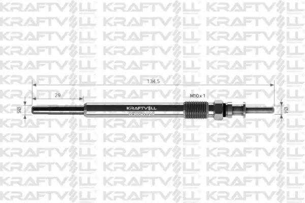 KRAFTVOLL 05030124 | Kızdırma Bujisi Bmw E38 11v 740t TD Omega Astra G Vectra B Buji Marka 12 Adet
