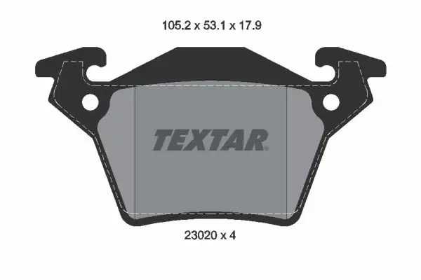 TEXTAR 2302001 | Fren Balatası 638 Vito CDI Arka Y M Kulaklı