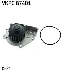 SKF VKPC87401 | Su Pompası Freelander I (L314) 1.8 16V 98 > 06