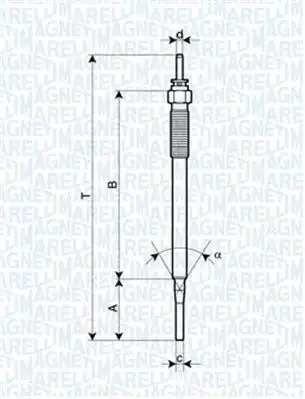 MAGNETI MARELLI 060900160606 | Kızdırma Bujisi Hilux 05 11 Hiace 06 11 Land Cruiser 03 D4d