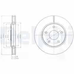 DELPHI BG4248 | Fren Diski (Çiftli Paket) , Delikli