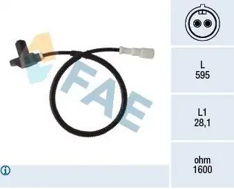 FAE 78400 | ABS Sensörü Opel Astra F Ön 879624