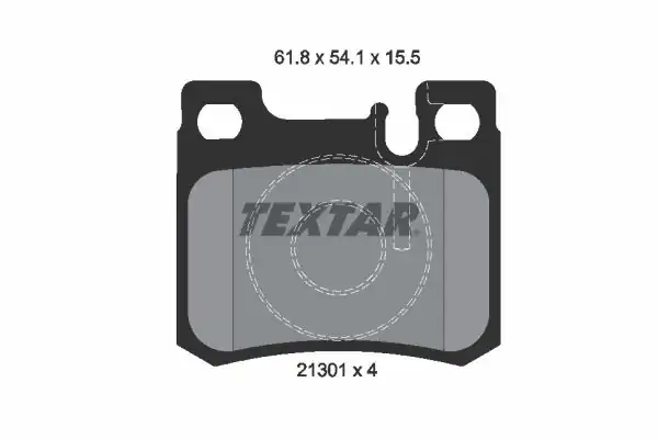 TEXTAR 2130103 | Fren Balatası 202 Arka E C Asr