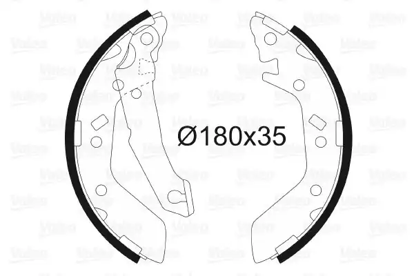 Valeo 564033 Arka Fren Balatası Pabuç Kampana Geniş Tip Hyundai Hyundai Accent 1 3 1 5 1 6 2000 2005 Excel 1990 1994