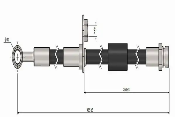 CAVO C901047A | Fren Hortumu Ön Mitsubishi Colt VI 1 1 04 12 2 Adet