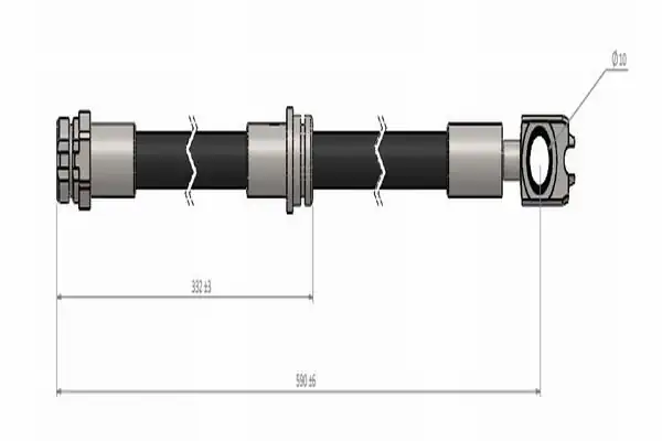 CAVO C900641A | Ön Fren Hortumu Tiguan Q3 07 18 12 18 2 Adet