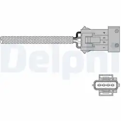 DELPHI ES20258-12B1 | Oksijen Sensörü Citroen C5 Saxo Xsara Peugeot 106 206 306 406 Partner 09 / 98 >