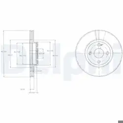 DELPHI BG3966 | Fren Diski (Çiftli Paket) , Delikli