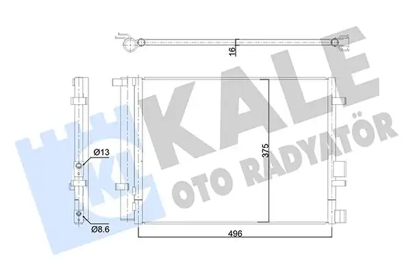 KALE 353185 | Klima Radyatörü Hyundai İ20 1 4 1 6 CRDI 08 16