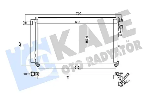 KALE 345235 | Klima Radyatörü Kia Rio 1 4 1 6 Benzinli 2005 11