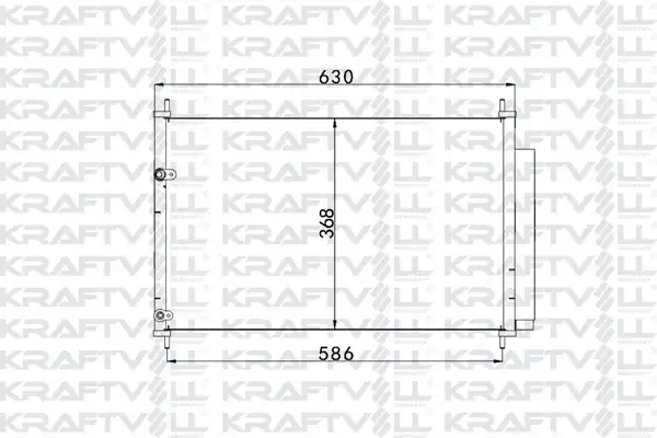 KRAFTVOLL 08060004 | Klima Radyatörü Toyota Auris Corolla 2007 2012 Corolla 2013 695 333 16 Radyatörü Marka